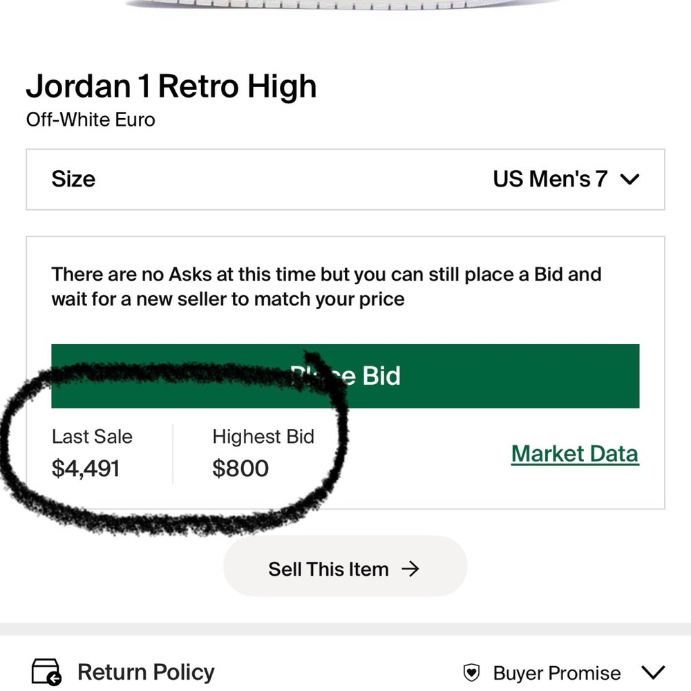 Jordan Retro High Off-White Sneakers